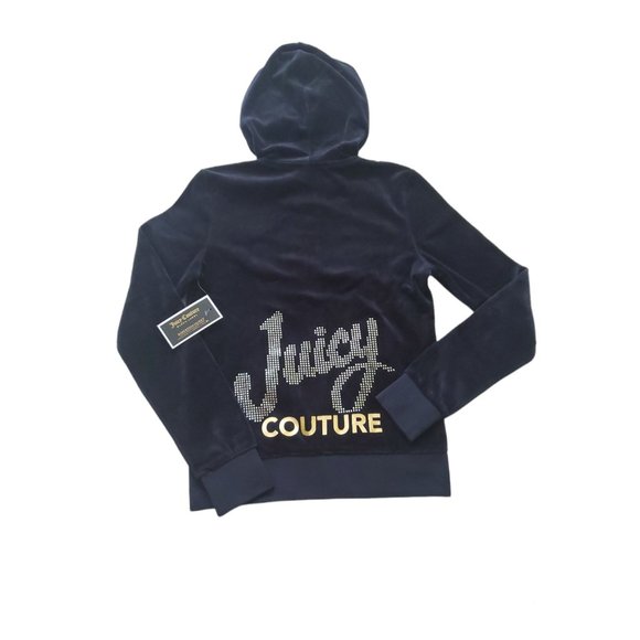 Juicy Couture Jackets & Blazers - Juicy Couture hoodie Jacket regal logo vlr Juicy dots sz Xsmall